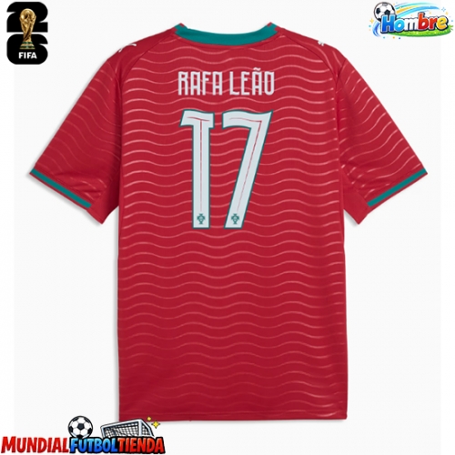 Camiseta Portugal Rafael Leao #17 Primera Equipación Replica Mundial 2026 mangas cortas